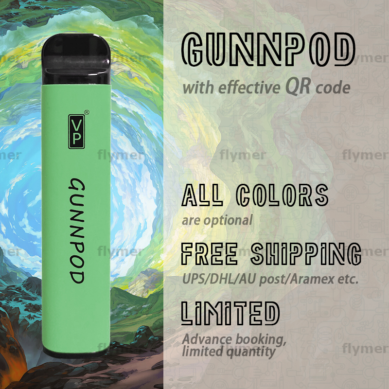 100% Original Gunnpod with QR code Disposable Electronic cigarettes Device Kit Pod Stick Pen 2000 Puffs 1250mAh Battery Prefilled wholesale
100% Original Gunnpod with QR code Disposable Electronic cigarettes Device Kit Pod Stick Pen 2000 Puffs 1250mAh Battery Prefilled wholesale
