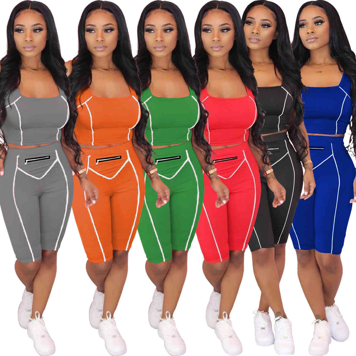women tracksuit 2 sets fashion sexy solid color sports tracksuits suit two-piece set jogging suits sportwear woman jogger sweat, Gray
women tracksuit 2 sets fashion sexy solid color sports tracksuits suit two-piece set jogging suits sportwear woman jogger sweat, Gray