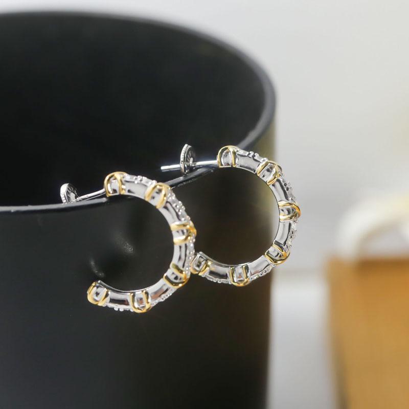 Dangle & Chandelier SOELLE High Quality Fashion Real 925 Sterling Silver Crossed Square Zircon Earrings Women Party Jewelry
Dangle & Chandelier SOELLE High Quality Fashion Real 925 Sterling Silver Crossed Square Zircon Earrings Women Party Jewelry