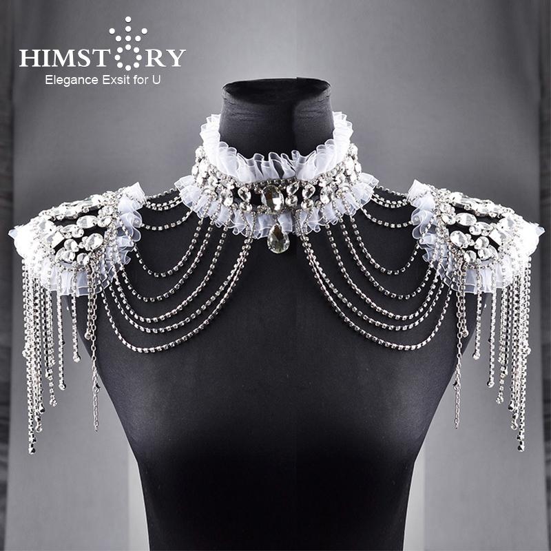 Chains Himstory Rhinestone Crystal Bridal Shoulder Necklace Pearl Women Pageant Prom Wedding Dress Jewelry Chain
Chains Himstory Rhinestone Crystal Bridal Shoulder Necklace Pearl Women Pageant Prom Wedding Dress Jewelry Chain