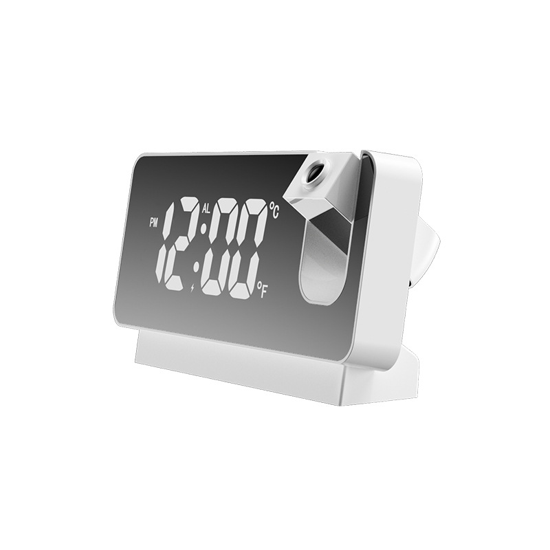 Temperature Multifunctional Projection Alarm Clock Creative Led Mirror Electronic Digital Clock Large Screen (The logistics price Pls Contact us)