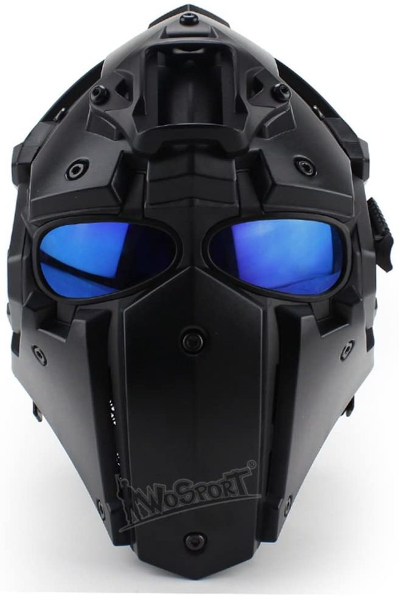 Tactical Airsoft Helmet Full Face Protection Mask Goggles Hunting Paintball Shooting Cosplay Movie Prop, Black
Tactical Airsoft Helmet Full Face Protection Mask Goggles Hunting Paintball Shooting Cosplay Movie Prop, Black