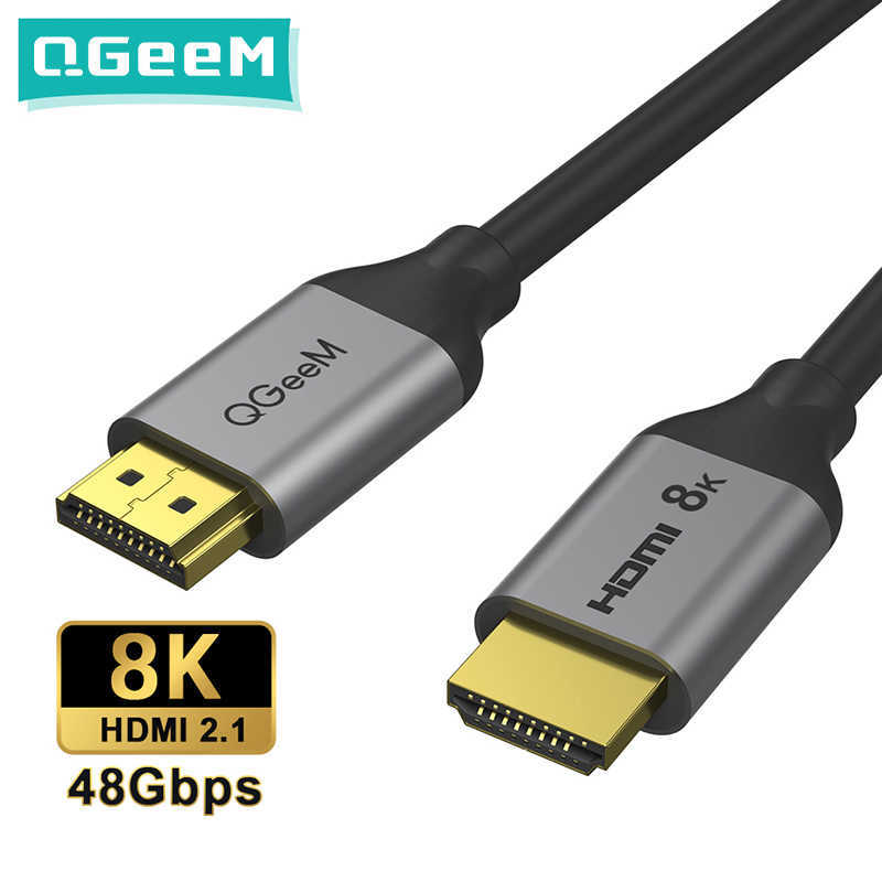 QGeeM 8K HDMI Cable 2.1 Wire for Xiaomi Xbox Serries X PS5 PS4 Chromebook Laptops 120Hz Splitter Digital Cord 4K, 8k aluminum hdmi 2.1
QGeeM 8K HDMI Cable 2.1 Wire for Xiaomi Xbox Serries X PS5 PS4 Chromebook Laptops 120Hz Splitter Digital Cord 4K, 8k aluminum hdmi 2.1