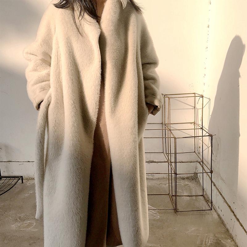 Women's Fur & Faux Haining Integrated Overcoats Winter Mink-like Wool Mid-Length Furry Coat Women Clothes, Black
Women's Fur & Faux Haining Integrated Overcoats Winter Mink-like Wool Mid-Length Furry Coat Women Clothes, Black