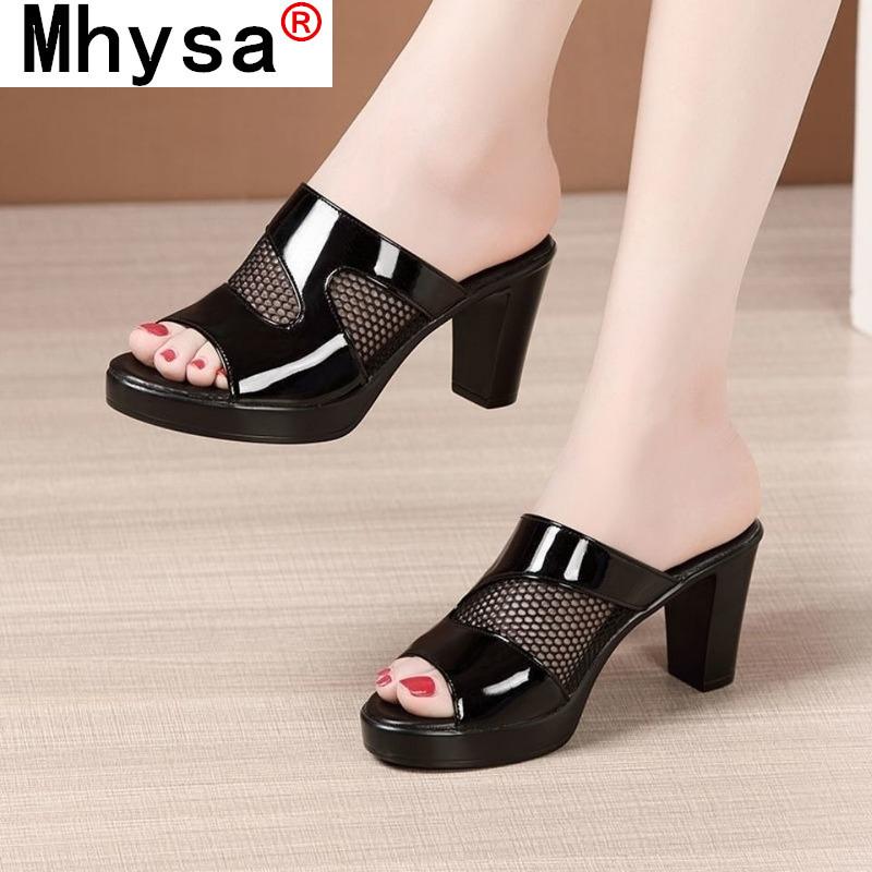 Dress Shoes 2021 Summer Fashion Round Toe Ladies Sandals Open Mesh Women Breathable Casual Thick Heels High 35-41, Black
Dress Shoes 2021 Summer Fashion Round Toe Ladies Sandals Open Mesh Women Breathable Casual Thick Heels High 35-41, Black