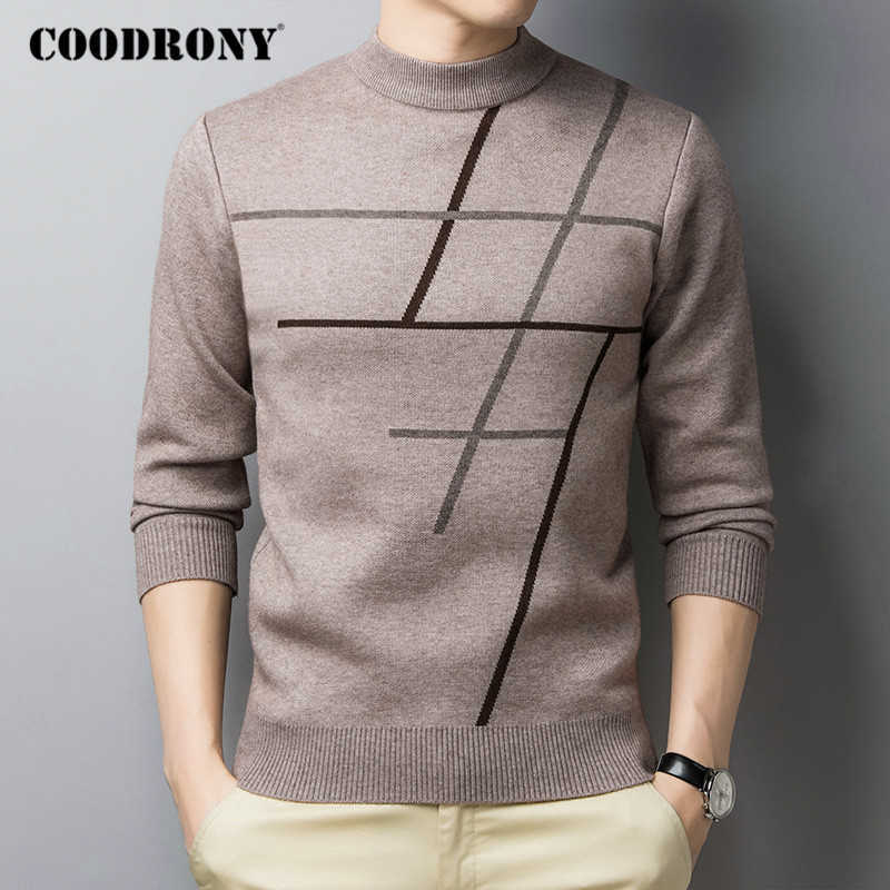 COODRONY Brand Winter Sweater Men Thick Warm Sweaters Striped Knitwear Pullover Clothes Casual O-Neck s Jumpers Top C1216 210202, Khaki
COODRONY Brand Winter Sweater Men Thick Warm Sweaters Striped Knitwear Pullover Clothes Casual O-Neck s Jumpers Top C1216 210202, Khaki
