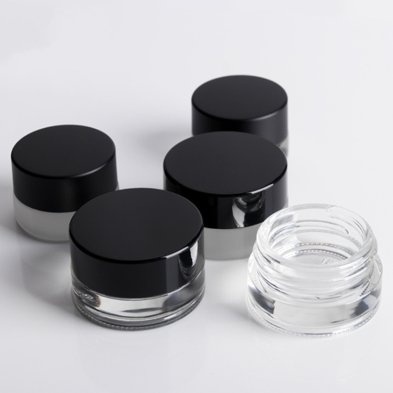 3g 5g Clear Eye Cream Jar Bottle Empty Glass Lip Balm Container Wide Mouth Cosmetic Sample Jars with Black Cap
3g 5g Clear Eye Cream Jar Bottle Empty Glass Lip Balm Container Wide Mouth Cosmetic Sample Jars with Black Cap
