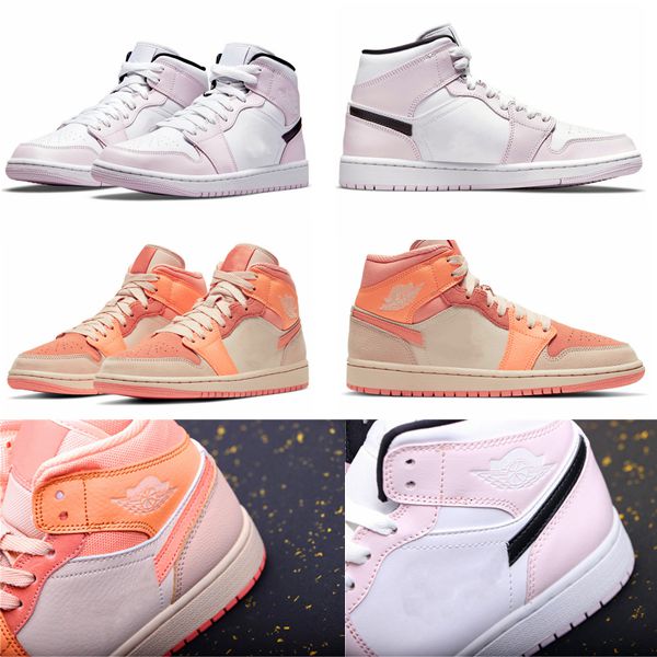 2021 middle cut men's basketball shoes Apricot Orange 1 Barely Rose violet ladies sneakers 36-45
2021 middle cut men's basketball shoes Apricot Orange 1 Barely Rose violet ladies sneakers 36-45