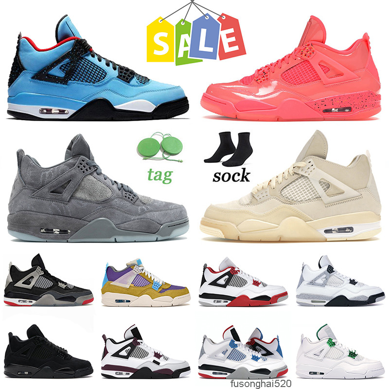 New Fashion Jumpman 4 4s IV Mens Basketball Shoes Women Kaws Grey Sail Hot Punch Cactus Jack Bred Black Cat White Cement What The Desert, D7 hot punch 36-47
New Fashion Jumpman 4 4s IV Mens Basketball Shoes Women Kaws Grey Sail Hot Punch Cactus Jack Bred Black Cat White Cement What The Desert, D7 hot punch 36-47