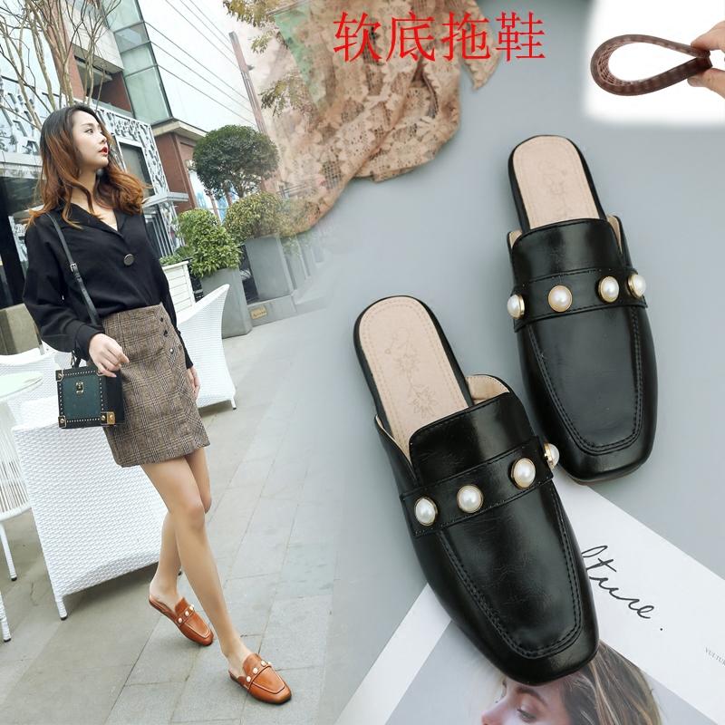 Slippers Pearls Slides Mules Big Size Ladies Shoes Summer Closed Toe Soft Bottom Women Solid Rivet Slip On Flats Sandals Outside, Black
Slippers Pearls Slides Mules Big Size Ladies Shoes Summer Closed Toe Soft Bottom Women Solid Rivet Slip On Flats Sandals Outside, Black