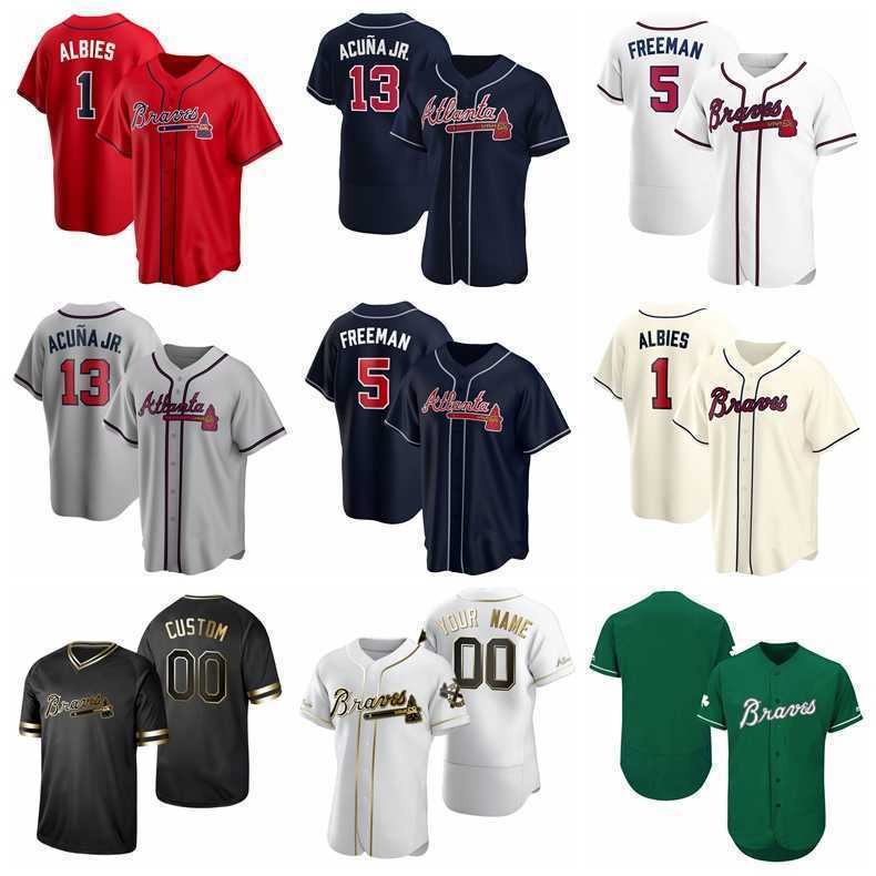 New Baseball Men Women Youth 1 Ozzie Albies Jersey 5 Freddie Freeman Nick Markakis Ronald Acuna Jr. Ender Inciarte Team Blue Red White
New Baseball Men Women Youth 1 Ozzie Albies Jersey 5 Freddie Freeman Nick Markakis Ronald Acuna Jr. Ender Inciarte Team Blue Red White