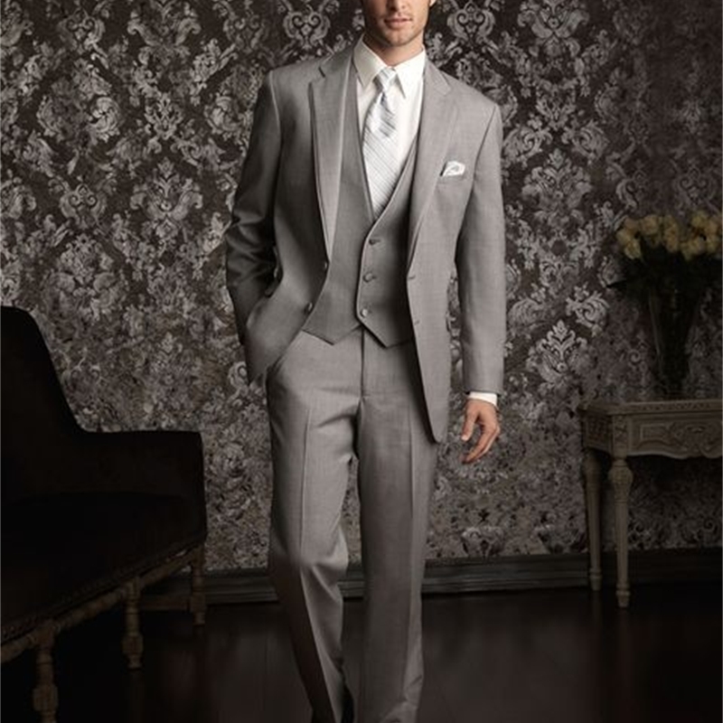 Men's Suits & Blazers Arrival Groomsmen Light Grey Groom Tuxedos Notch Lapel Men Wedding Man Bridegroom (Jacket+Pants+Vest+Bow Tie, Same picture
Men's Suits & Blazers Arrival Groomsmen Light Grey Groom Tuxedos Notch Lapel Men Wedding Man Bridegroom (Jacket+Pants+Vest+Bow Tie, Same picture