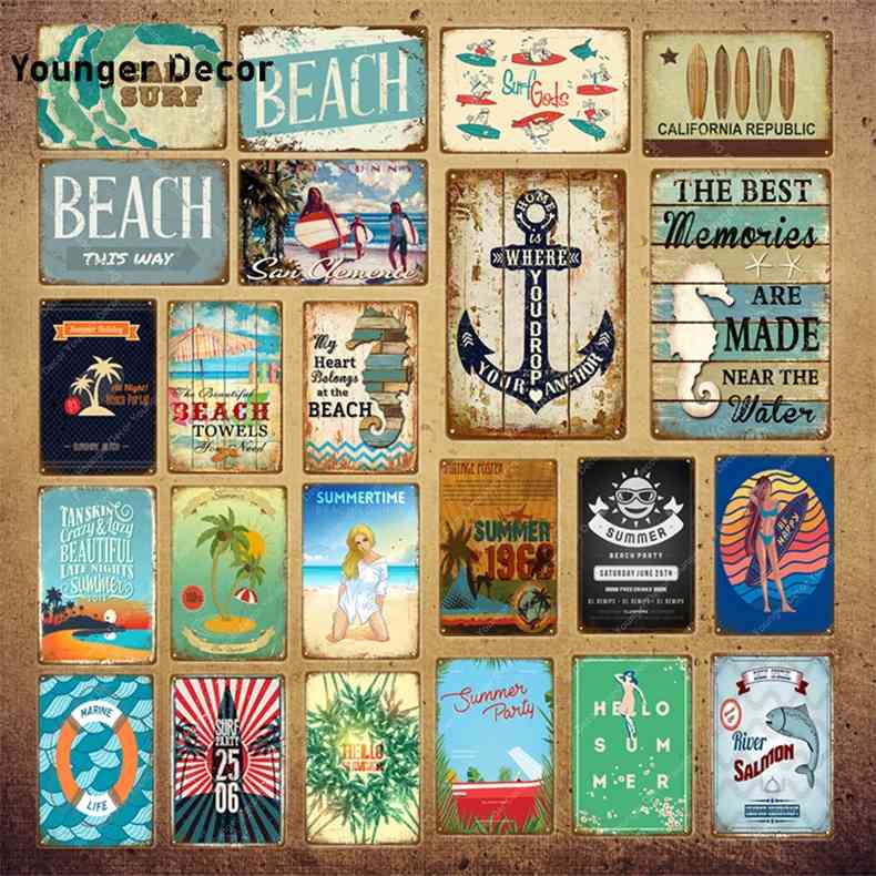 Visit Sunny Beach Signs Sal Surf Waves Surfing Metal Painting Poster Wall Sticker Art Plate Bar Cafe Pub Home Decoration YI-091
Visit Sunny Beach Signs Sal Surf Waves Surfing Metal Painting Poster Wall Sticker Art Plate Bar Cafe Pub Home Decoration YI-091