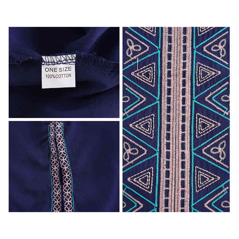 Embroidery Cotton Bathing suit Cover ups Tunics for Beach Robe de Praia Swim up Swimwear Women Beachwear #Q347 210420