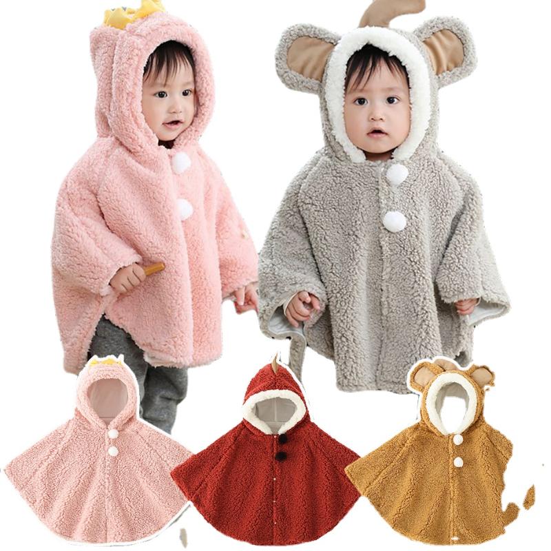 Jackets Baby Boys Warm Outerwear Autumn Winter Born Girl Lamb Cashmere Cloak Toddler Clothing Fleece Mantle 0-3 Years, Blue;gray
Jackets Baby Boys Warm Outerwear Autumn Winter Born Girl Lamb Cashmere Cloak Toddler Clothing Fleece Mantle 0-3 Years, Blue;gray