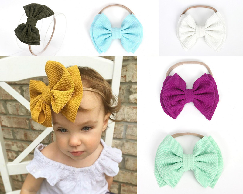 Baby Headband Big Bow Hair Accessory Turban Elastic Bowknot Hairband Stretch Girl Solid Color Bands, Mix randomly
Baby Headband Big Bow Hair Accessory Turban Elastic Bowknot Hairband Stretch Girl Solid Color Bands, Mix randomly