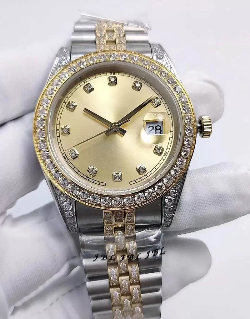 41mm AAA+ men's automatic mechanical watch Mens diamond watches men stainless steel folding buckle sport waterproof fashion wristwatch sapphire mirror, Make waterproof 50m
41mm AAA+ men's automatic mechanical watch Mens diamond watches men stainless steel folding buckle sport waterproof fashion wristwatch sapphire mirror, Make waterproof 50m