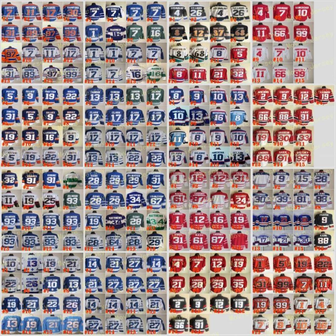 Ice Hockey Vintage Retro Wayne Gretzky Jerseys Mark Messier Paul Coffey Mats Sundin Wendel Clark Doug Gilmour Teemu Selanne Bobby Hull Joe Sakic Vincent Lecavalier, Men
Ice Hockey Vintage Retro Wayne Gretzky Jerseys Mark Messier Paul Coffey Mats Sundin Wendel Clark Doug Gilmour Teemu Selanne Bobby Hull Joe Sakic Vincent Lecavalier, Men