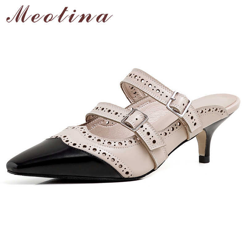 Meotina High Heels Women Pumps Natural Genuine Leather Thin Heel Mules Shoes Real Leather Mixed Colors Buckle Shoes Lady Size 40 210608, Beige
Meotina High Heels Women Pumps Natural Genuine Leather Thin Heel Mules Shoes Real Leather Mixed Colors Buckle Shoes Lady Size 40 210608, Beige