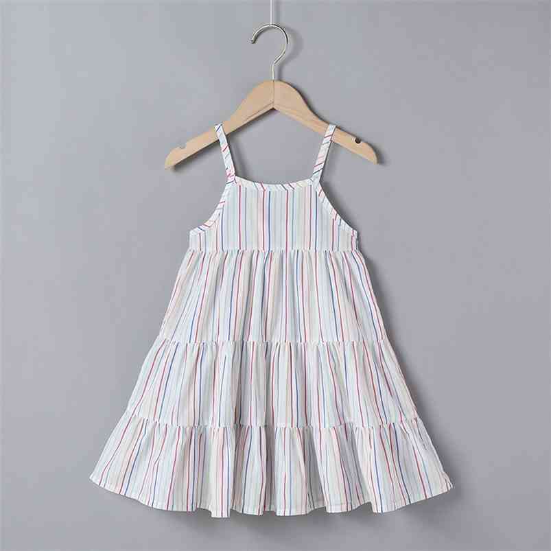 Summer Girls Dress Strap Striped Ruched Bodycon Cute School Style Vestidos 18M-6T 210629, White
Summer Girls Dress Strap Striped Ruched Bodycon Cute School Style Vestidos 18M-6T 210629, White