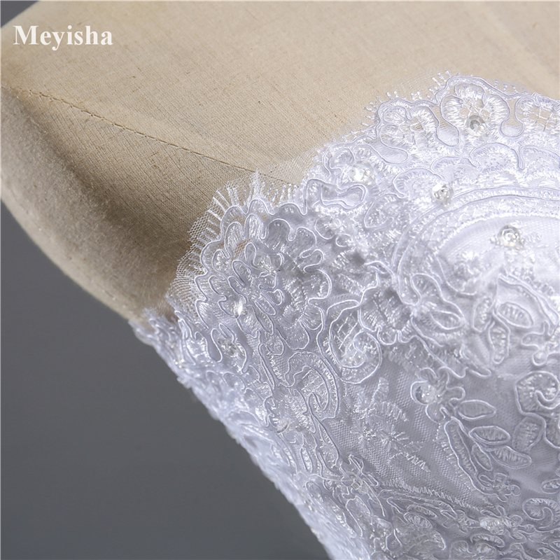 ZJ9022 White Ivory Wedding Dress Ball Gown Bridal Dresses Sweetheart Lace Custom Made Plus Size