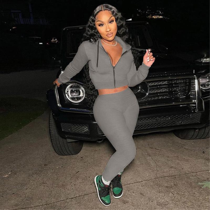 Women' Two Piece Pants Black Orange Gray Fashionable Workout Tracksuit 2 Suits Autumn Zip Up Hooded Top Tight Slim Fit Pencil Trousers
Women' Two Piece Pants Black Orange Gray Fashionable Workout Tracksuit 2 Suits Autumn Zip Up Hooded Top Tight Slim Fit Pencil Trousers
