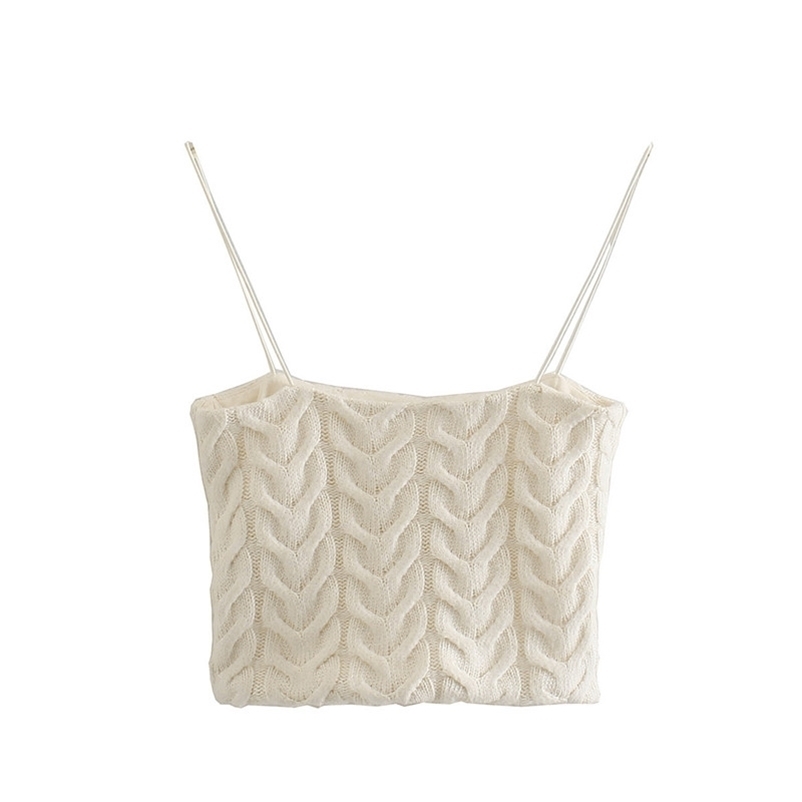 Sweet Women Low-cut Solid Color Camis Summer Fashion Ladies Sexy Cute Female Eight-legged Short Top 210515