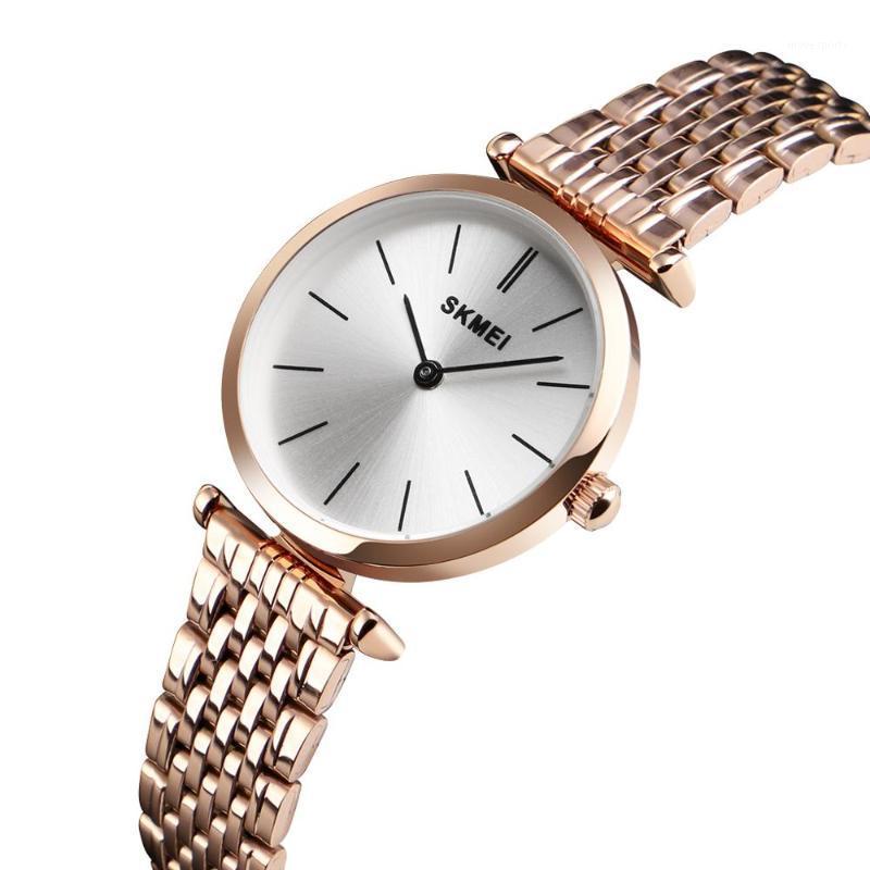 Wristwatches SKMEI Luxury Women Watch Quartz Fashion Casual Waterproof Watches Elegant Small Dial Ladies 1458, Gold
Wristwatches SKMEI Luxury Women Watch Quartz Fashion Casual Waterproof Watches Elegant Small Dial Ladies 1458, Gold