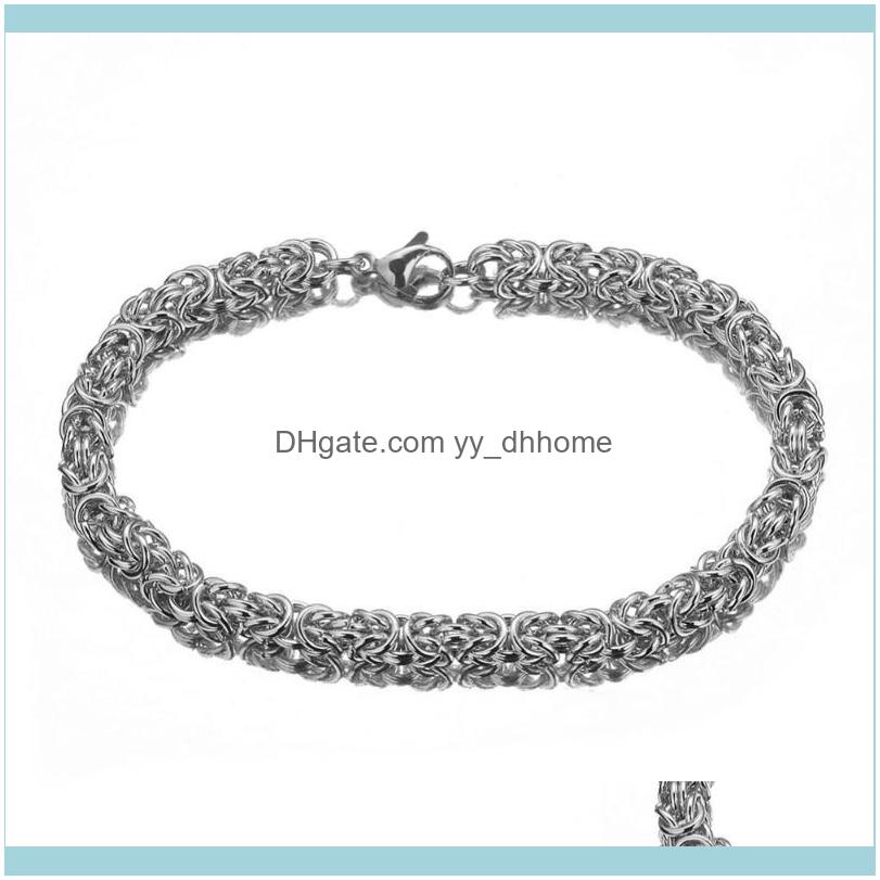 Link, Bracelets Jewelrylink, Chain 7-11" Arrive 316L Stainless Steel Byzantine Sier Color Biker Jewelry Fashion Mens Womens Bracelet Chains
Link, Bracelets Jewelrylink, Chain 7-11" Arrive 316L Stainless Steel Byzantine Sier Color Biker Jewelry Fashion Mens Womens Bracelet Chains