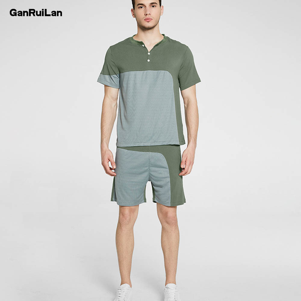 Male Tracksuit Clothing Summer Men Set Fitness Suit Sporting Suits Short Sleeve T Shirt + Shorts Fast-drying 2 Piece Set 210518, Black color
Male Tracksuit Clothing Summer Men Set Fitness Suit Sporting Suits Short Sleeve T Shirt + Shorts Fast-drying 2 Piece Set 210518, Black color