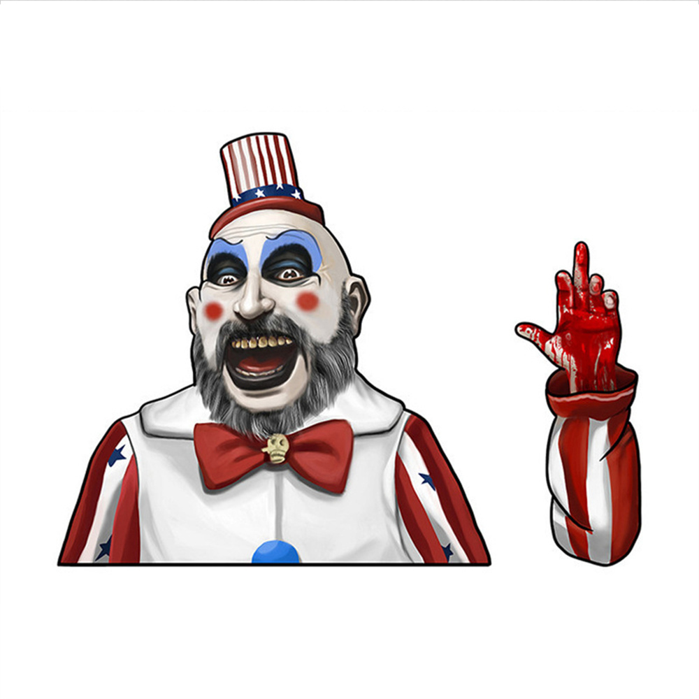 Universal Car Horrible Killer Series Stickers Nail Head Mask killers Electric Saw Sticker Graffiti Decals For Rear Windshield Wiper Vehicle Decoration