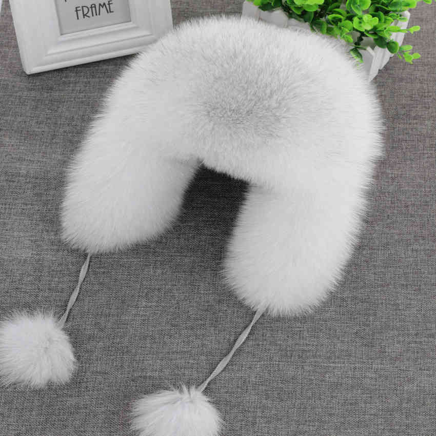 2020 100% Real Fur Hat Women's Russian Ushanka trapper snow skiing Hat caps earflap winter raccoon fur Bomber hat, Natural white
2020 100% Real Fur Hat Women's Russian Ushanka trapper snow skiing Hat caps earflap winter raccoon fur Bomber hat, Natural white