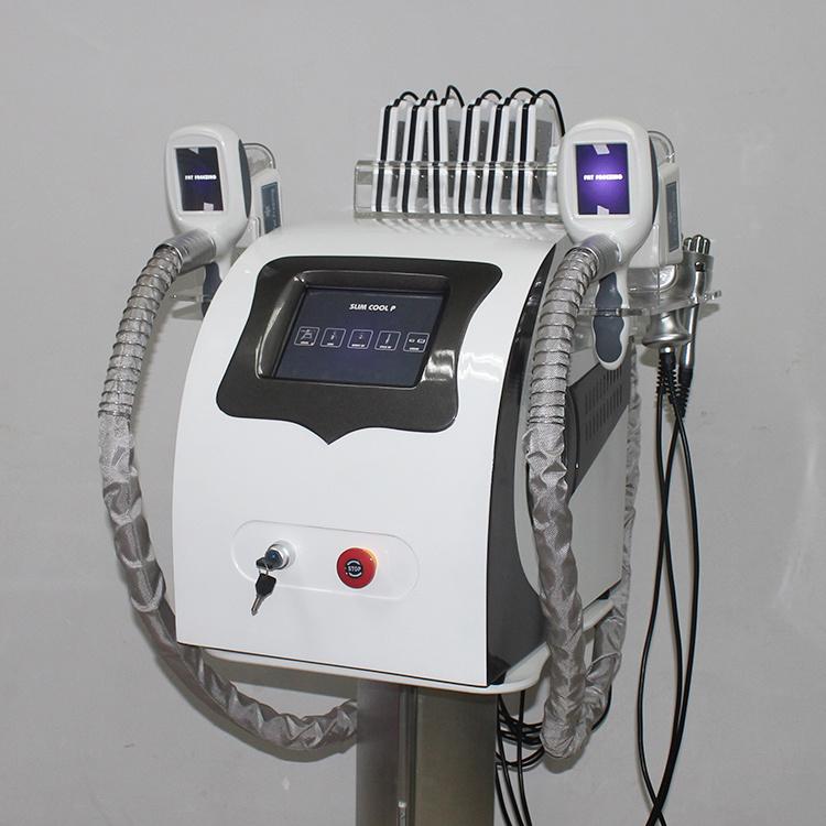 High Performance 5 In 1 Cooling Vacuum Fat Freezing And Dissolve Slimming Machine 40Khz Cavitation Body/Face Radio Frequency Equipment