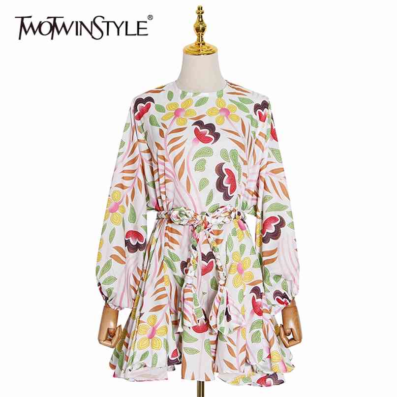 Printed Casual Dress Women Lantern Sleeve Lace up Mini Dresses Female Fashion Clothes Summer Antumn 210520, Yellow
Printed Casual Dress Women Lantern Sleeve Lace up Mini Dresses Female Fashion Clothes Summer Antumn 210520, Yellow