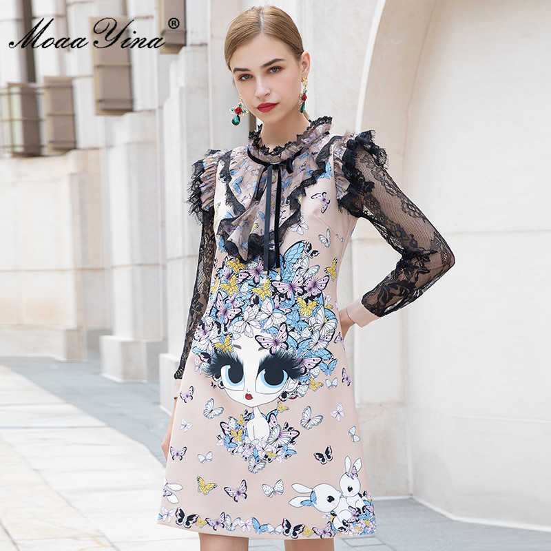 Fashion Designer dress Autumn Women's Dress Long Sleeve Lace Patchwork Ruffles Cartoon Butterfly Sweet Dresses 210524, Pink
Fashion Designer dress Autumn Women's Dress Long Sleeve Lace Patchwork Ruffles Cartoon Butterfly Sweet Dresses 210524, Pink