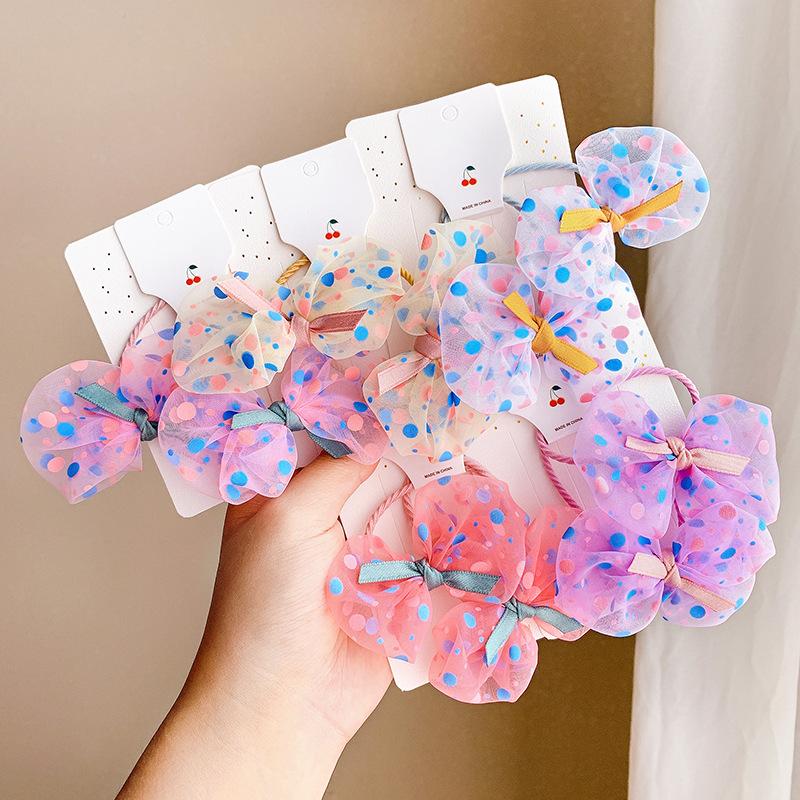 Hair Accessories 2PCS/Set Little Girls Cute Print Dot Gauze Bow Elastic Bands Children Sweet Nylon Headband Scrunchie Basic, Pink
Hair Accessories 2PCS/Set Little Girls Cute Print Dot Gauze Bow Elastic Bands Children Sweet Nylon Headband Scrunchie Basic, Pink