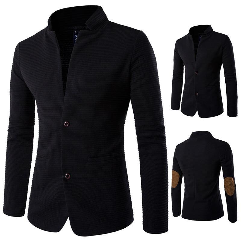 Men's Jackets Blazer Stand Collar Slim Fit Splice Casual Single Breasted Jacket Male Blazers Coat Plus Size M-5XL D17, Black
Men's Jackets Blazer Stand Collar Slim Fit Splice Casual Single Breasted Jacket Male Blazers Coat Plus Size M-5XL D17, Black