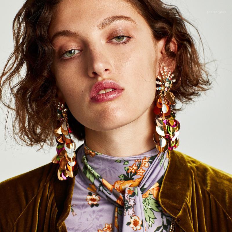Brand Sequins Long Dangle Earrings Crystal Statement Fashion Jewelry Tassel For Women Wedding Accessories & Chandelier, Silver
Brand Sequins Long Dangle Earrings Crystal Statement Fashion Jewelry Tassel For Women Wedding Accessories & Chandelier, Silver