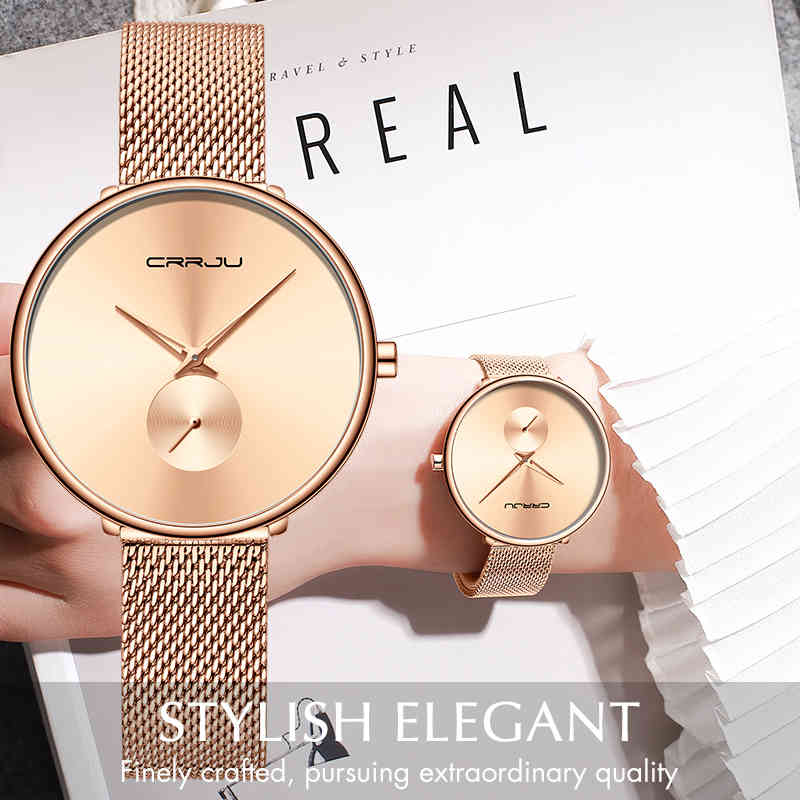 CRRJU Watch Women Casual Dress Quartz Ladies Watches Stainless Steel Waterproof Wristwatch Fashion Girl Clock Relogio Feminino 210517, Black blue
CRRJU Watch Women Casual Dress Quartz Ladies Watches Stainless Steel Waterproof Wristwatch Fashion Girl Clock Relogio Feminino 210517, Black blue