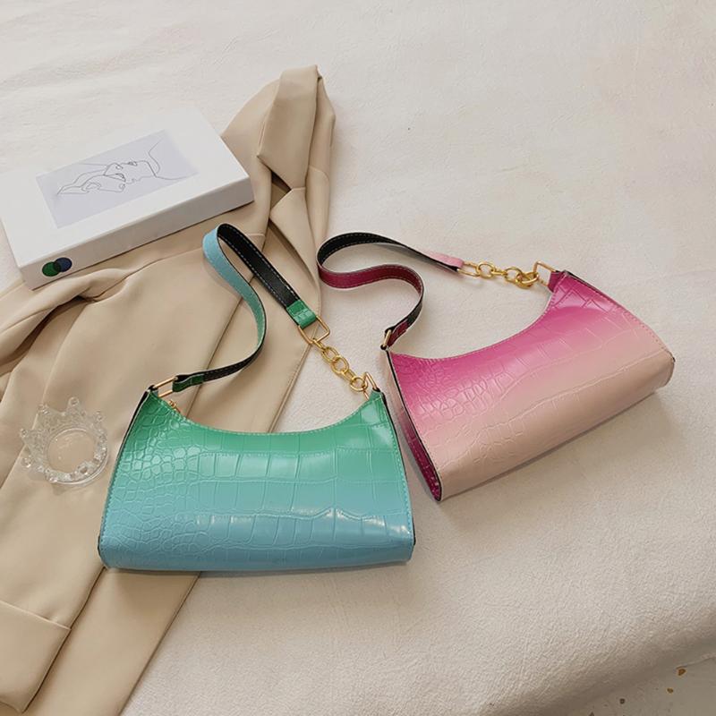 Vintage Women Gradient Alligator Pattern Underarm Bag Chain Small Handbags Cross Body, Blue
Vintage Women Gradient Alligator Pattern Underarm Bag Chain Small Handbags Cross Body, Blue