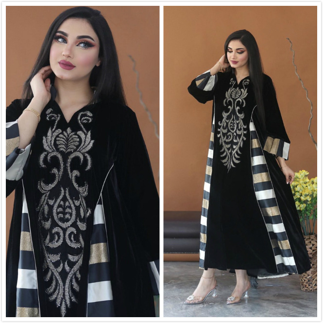 Winter Turkey Muslim Veet Dress Women Dubai Arabic Satin Abaya Jalabiya Musulman Islamic Pakistan Moroccan Kaftan vestido Robe
Winter Turkey Muslim Veet Dress Women Dubai Arabic Satin Abaya Jalabiya Musulman Islamic Pakistan Moroccan Kaftan vestido Robe