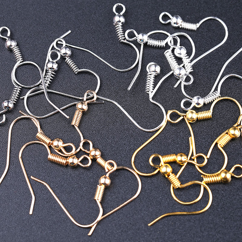 200pcs/lot DIY Earring Parts Earrings Clasps Hooks Findings Component DIY Jewelry Making Accessories Alloy Hook Ear Wire Jewelry Wholesale Price