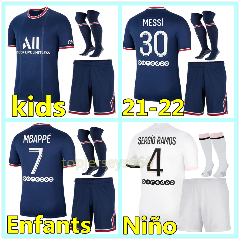 Kids football kits 21 22 MBAPPE MESSI soccer jersey Maillots de football shirt 2021 2022 HAKIMI SERGIO RAMOS VERRATTI jerseys uniforms enfants maillot de foot, Kids (no socks)
Kids football kits 21 22 MBAPPE MESSI soccer jersey Maillots de football shirt 2021 2022 HAKIMI SERGIO RAMOS VERRATTI jerseys uniforms enfants maillot de foot, Kids (no socks)