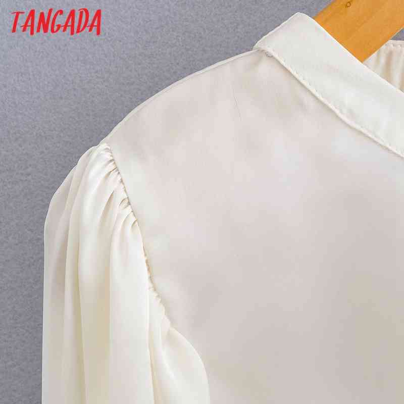 Women Retro Satin Crop Backless Long Sleeve Summer Chic Female Sexy Slim Shirt Tops YI11 210416