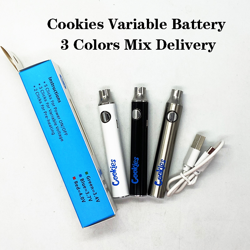 Fast Arrival 510 Thread Vape Cartridges Battery Ceramic Coil Preheating Variable Voltage Cookies Batteries Custom Made Logo OEM Packaging E
Fast Arrival 510 Thread Vape Cartridges Battery Ceramic Coil Preheating Variable Voltage Cookies Batteries Custom Made Logo OEM Packaging E