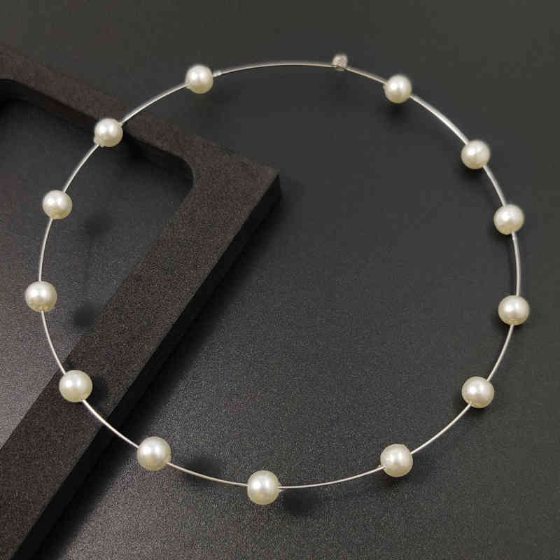 Pearl Hoop Earrings For Women Big Round Earrings Large Gold Circle Hoops Huggie Earring Jewelry Party Gift 210507