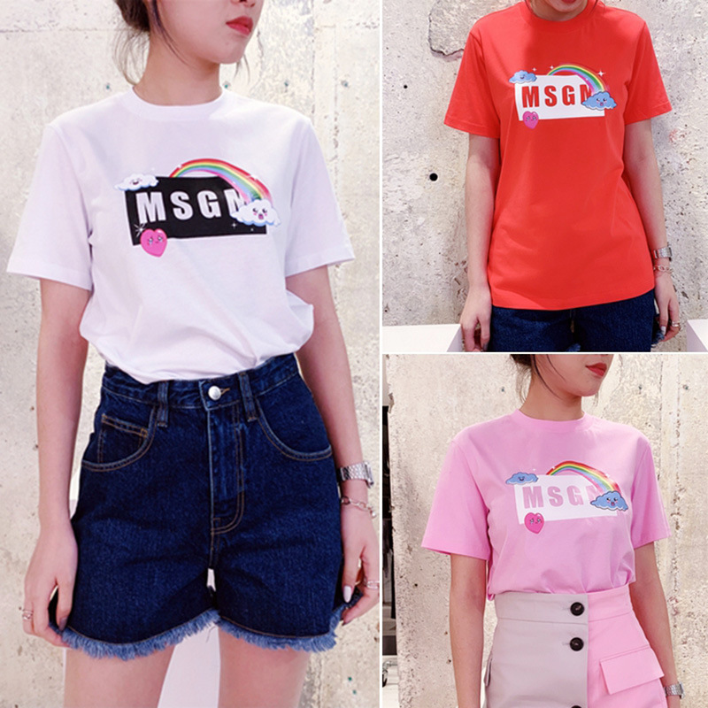 fashion Men's msgm star same letter printed short sleeve T-shirt for men and women, White
fashion Men's msgm star same letter printed short sleeve T-shirt for men and women, White