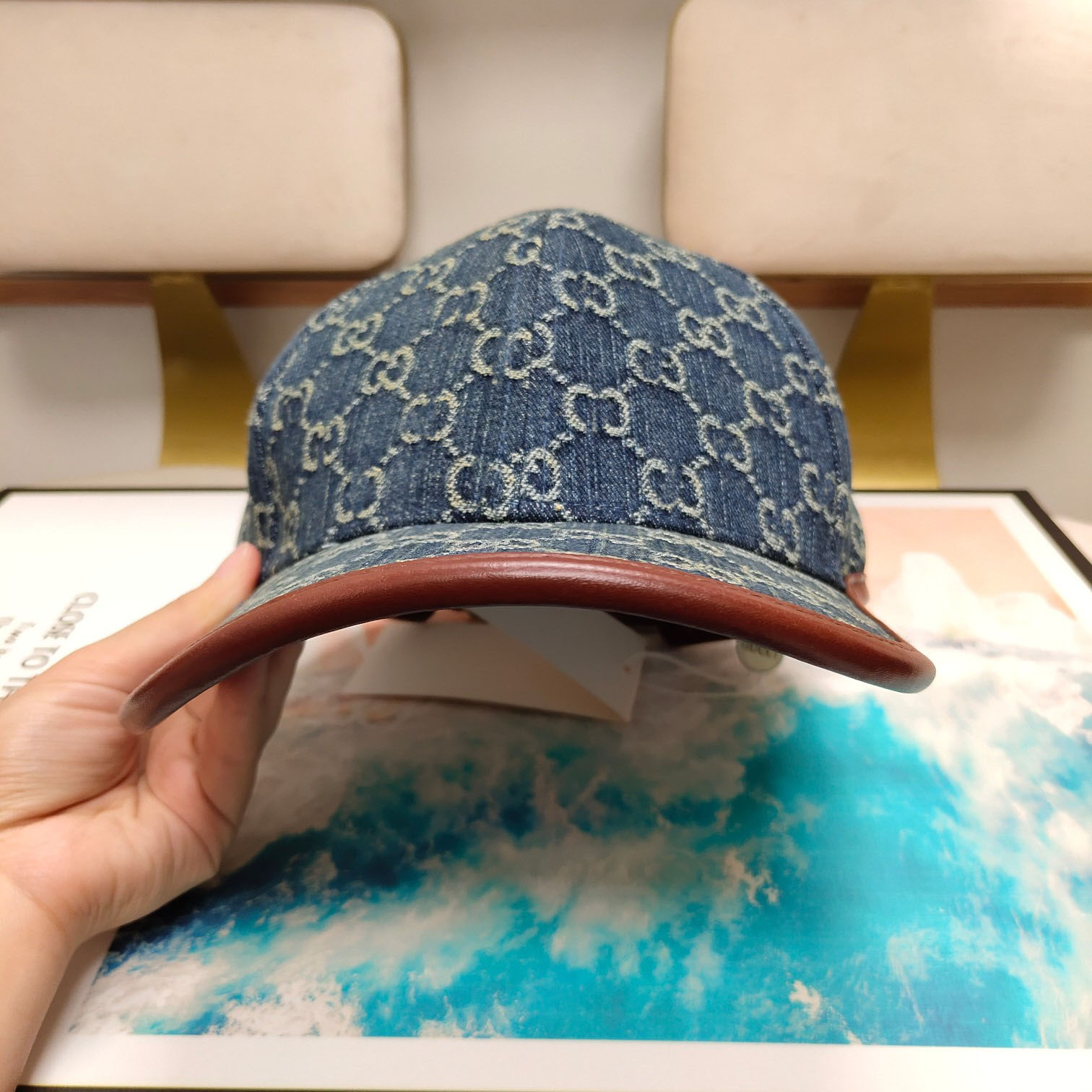 luxury denim blue canvas hat classic brand men's and women's baseball ball, Blue;gray
luxury denim blue canvas hat classic brand men's and women's baseball ball, Blue;gray