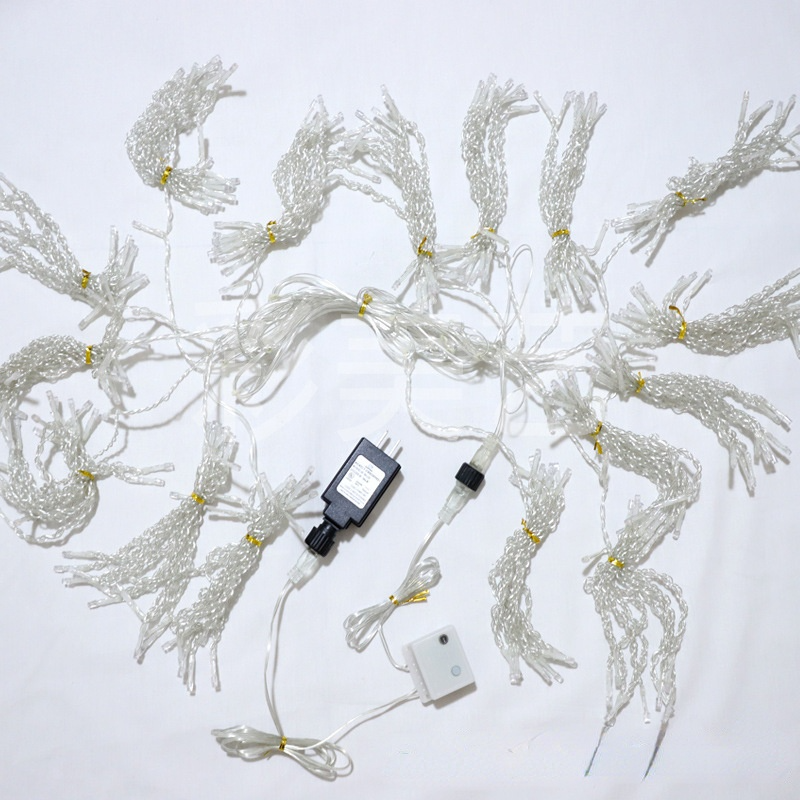 Curtain String Lights 3x6M 9.8ftx20ft Icicle Background Decoration Neon Band LED Lights Flashing Copper Wire UL Plug