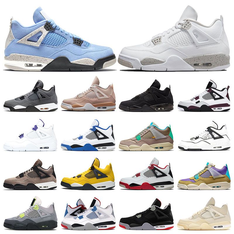Jumpman 4 4s Mens Running Basketball Shoes White Oreo University Blue black cat Fire red DIY Purple Metallic cement Trainer Sports Sneaker 5.5-13, 26
Jumpman 4 4s Mens Running Basketball Shoes White Oreo University Blue black cat Fire red DIY Purple Metallic cement Trainer Sports Sneaker 5.5-13, 26